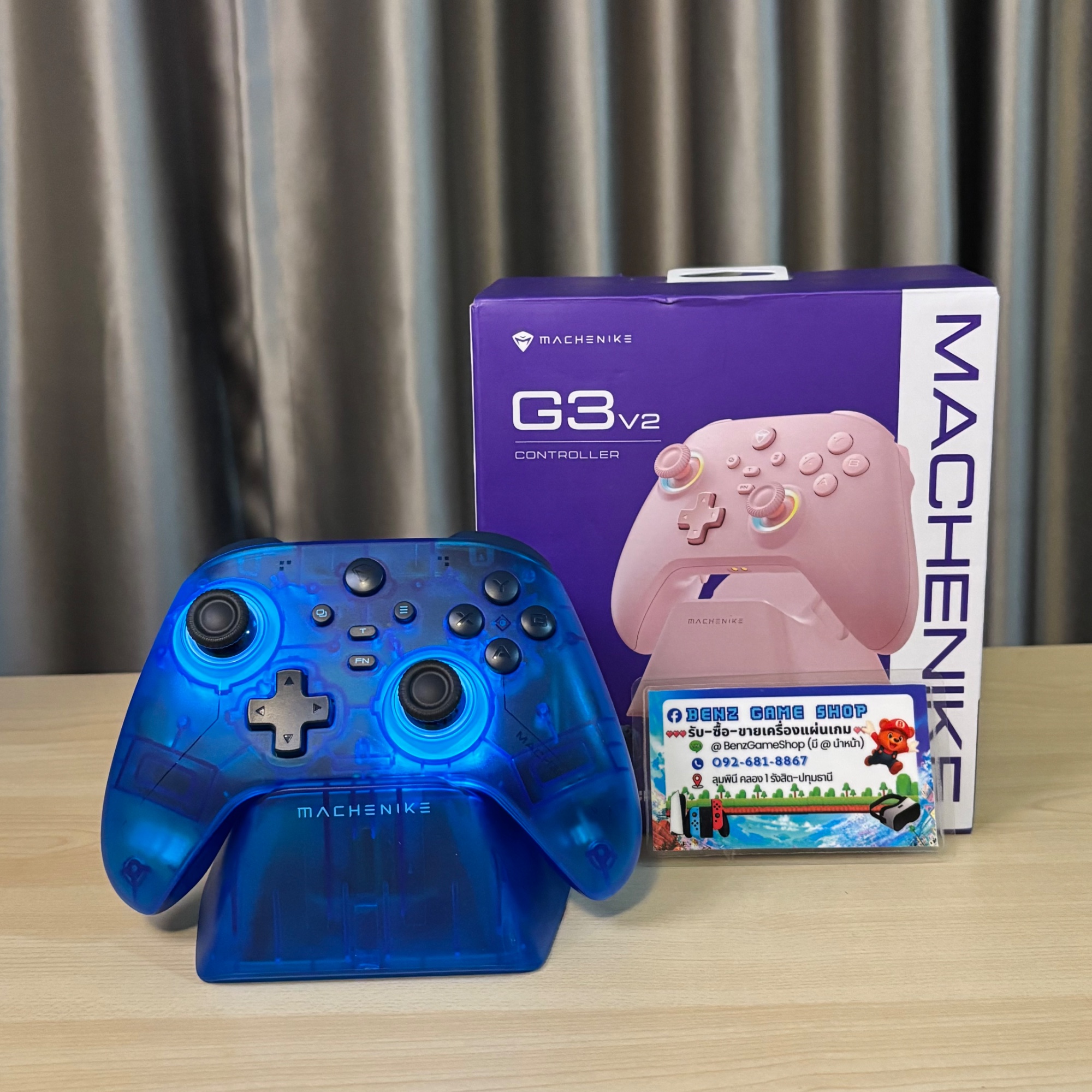 Machenike G3 v2 Controller (สีน้ำเงินใส) — NS/PC/มือถือ