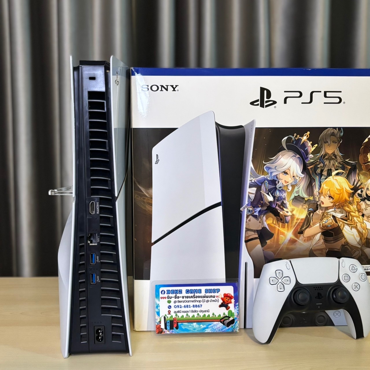 PlayStation 5 Slim (รุ่นใส่แผ่น) ชุด Genshin Impact Bundle (มือสอง)