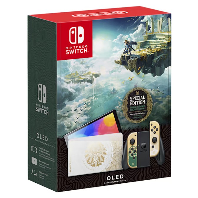 Nintendo Switch OLED รุ่นพิเศษ Zelda Tears of the Kingdom Edition ครบกล่อง (มือสอง)